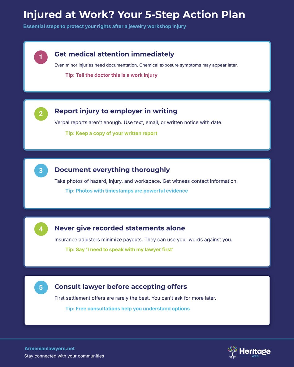 Injured at Work? Your 5-Step Action Plan