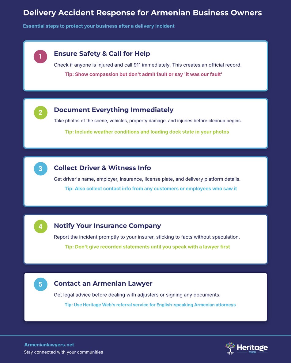 Delivery Accident Response for Armenian Business Owners